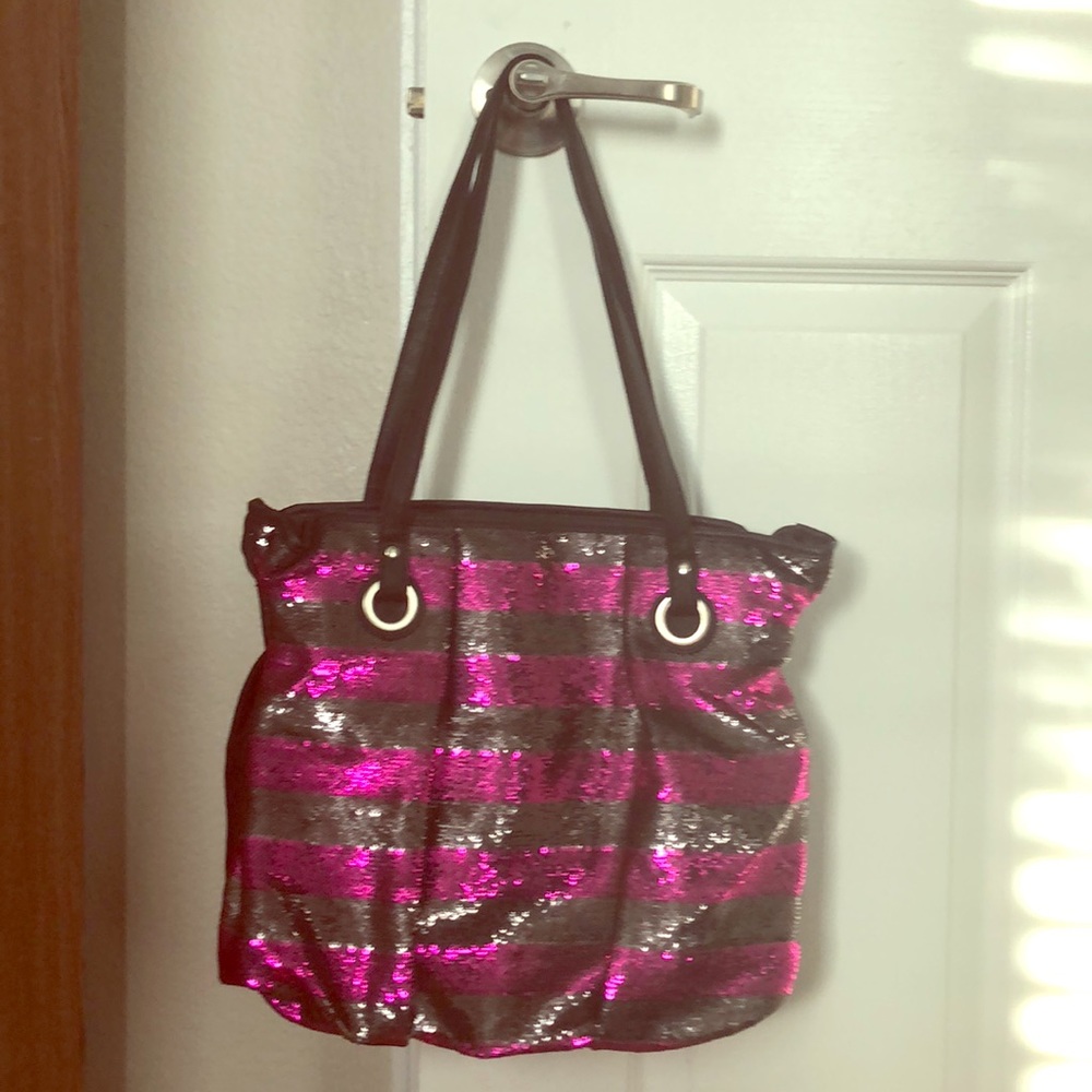 Candies sequin tote bag